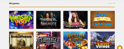 ZevCasino Screenshot 1